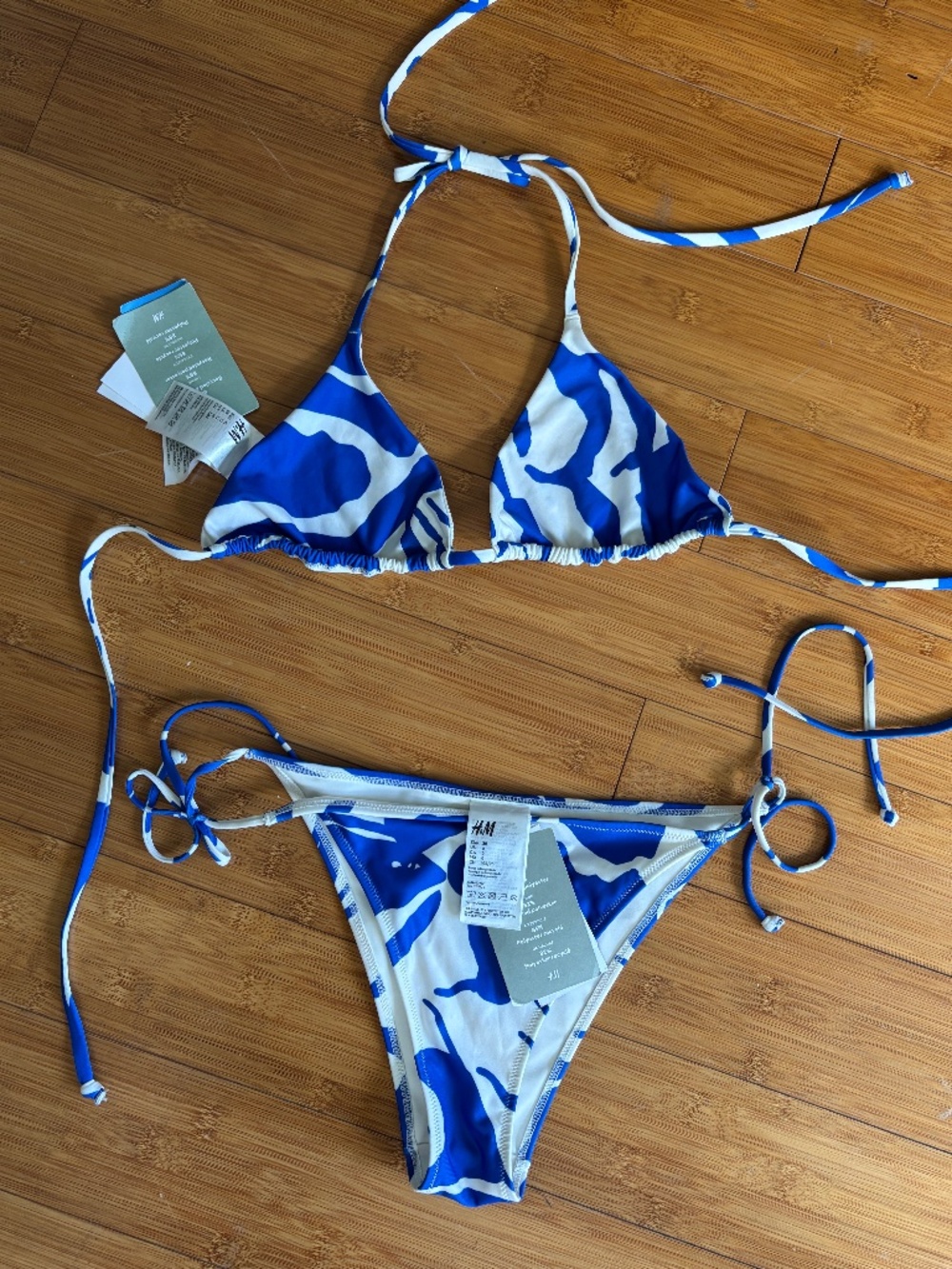 H&M Bikini Blue & White